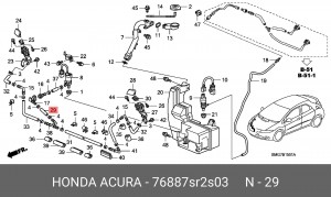 Деталь 76887SR2S03 HONDA