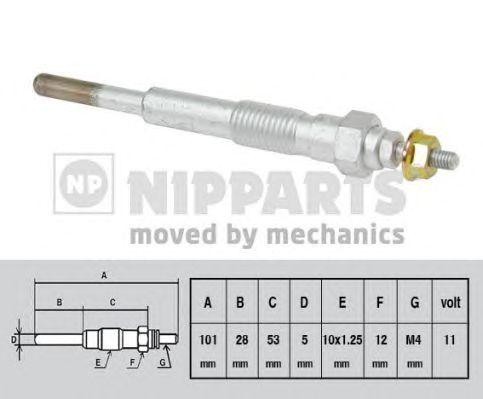 Свеча накаливания J5716001 H B JAKOPARTS NIPPARTS