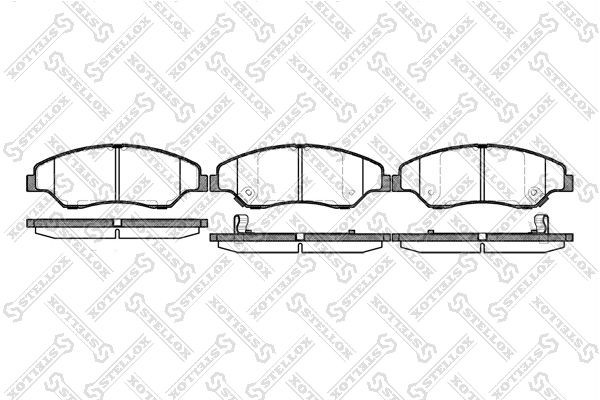 Колодки тормозные дисковые 751 002-SX STELLOX