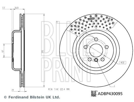 Топливный фильтр ADC42312 BLUE PRINT