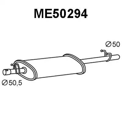 Глушитель выхлопных газов конечный ME50294 VENEPORTE