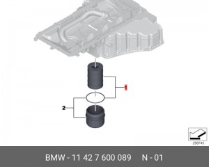 Фильтр масляный двигателя 11 42 7 600 089 BMW