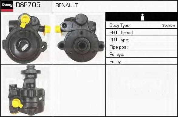 Гидравлический насос, рулевое управление DSP705 DELCO REMY