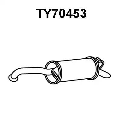 Глушитель выхлопных газов конечный TY70453 VENEPORTE