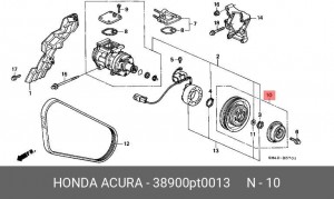 Электромагнитное сцепление, компрессор 38900PT0013 HONDA