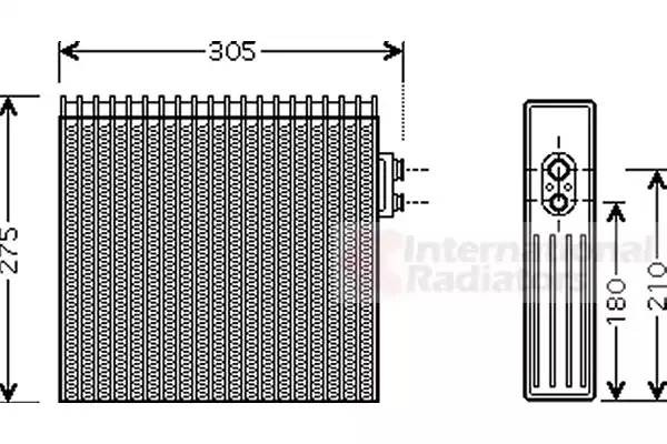 Испаритель, кондиционер 5300V421 VAN WEZEL