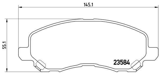Комплект тормозных колодок, диско P54030 BREMBO