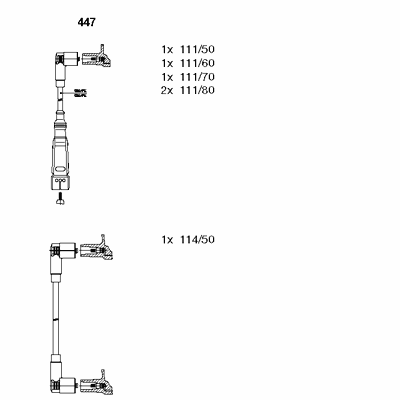 Ккомплект проводов зажигания 447 BREMI