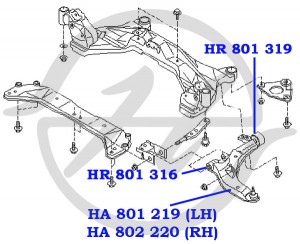 Рычаг подвески HA 802 220 HANSE