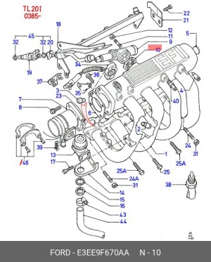 Прокладка E3EE9F670AA FORD