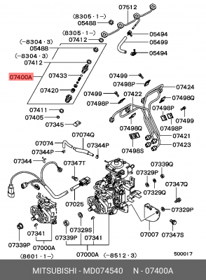 Распылитель MD074540 MITSUBISHI