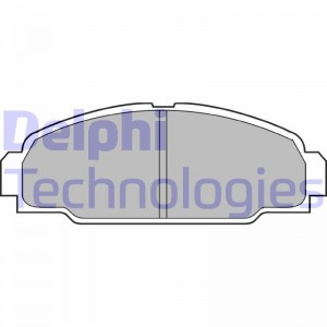 Комплект тормозных колодок, диско LP607 DELPHI