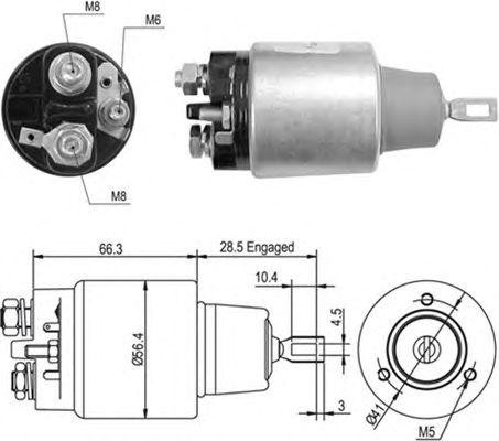 Тяговое реле, стартер 940113050447 MAGNETI MARELLI