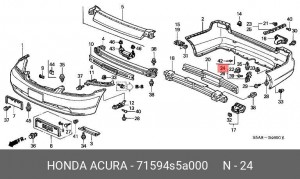 Деталь 71594S5A000 HONDA