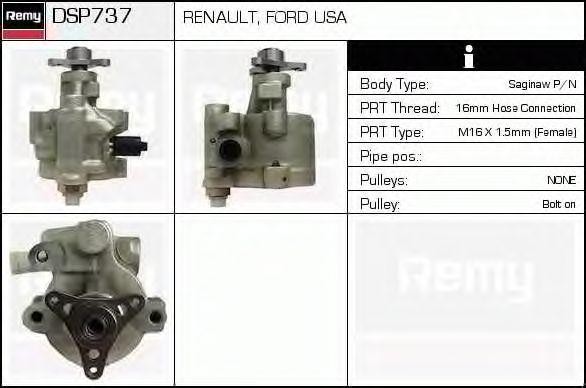 Гидравлический насос, рулевое управление DSP737 DELCO REMY