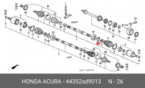Деталь 44352SD9013 HONDA