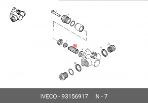 Пружина 93156917 IVECO