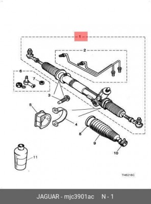 Рулевой механизм MJC3901AC JAGUAR