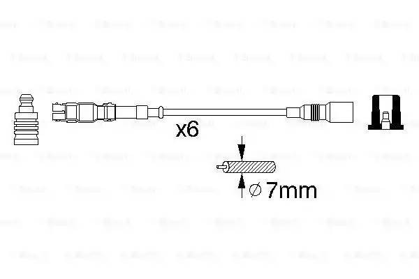 Провода высоковольтные системы зажигания (комплект) 0 986 356 302 BOSCH