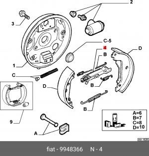 Корректор фары 9948366 ALFA FIAT LANCIA