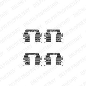 Комплектующие, колодки дискового тормоза LX0269 DELPHI