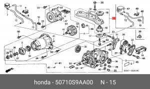 Деталь 50710S9AA00 HONDA