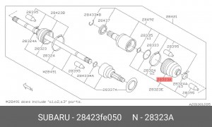 Пыльник ШРУСа 28423-FE050 SUBARU