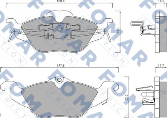 Колодки тормозные дисковые 51666281 ROULUNDS BRAKING