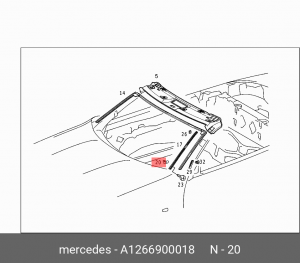 Гайка A 126 690 00 18 MERCEDES BENZ