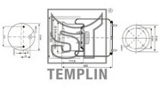 Кожух пневматической рессоры 040606106610 TEMPLIN