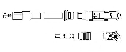 Провод зажигания 19875 BREMI