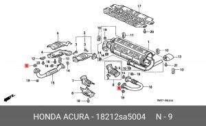 Деталь 18212SA5004 HONDA