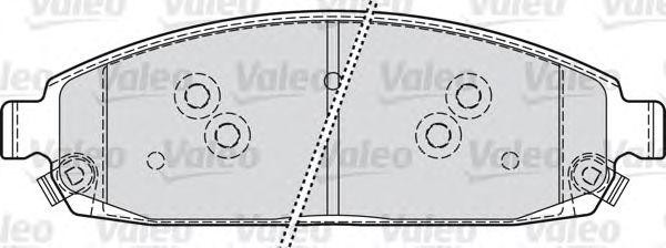 Комплект тормозных колодок, диско 598872 VALEO PHC