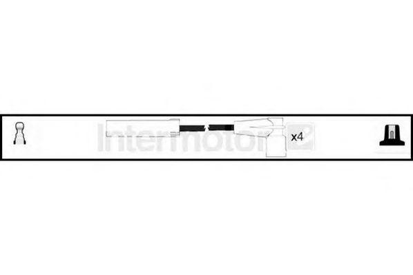 Ккомплект проводов зажигания 73979 STANDARD