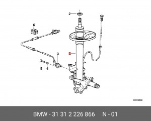 Амортизатор подвески 31312226866 BMW