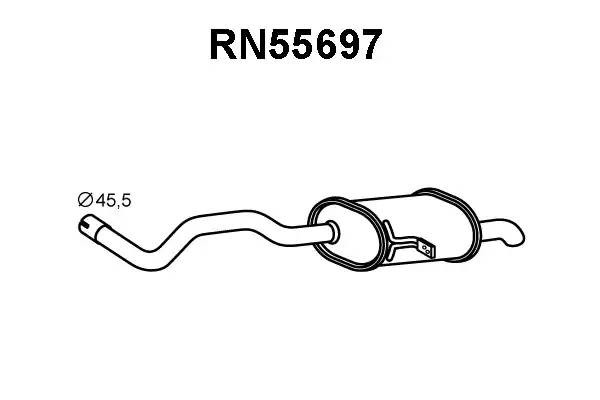 Глушитель выхлопных газов конечный RN55697 VENEPORTE