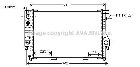 Радиатор масляный ДВС BW2094 AVA