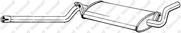 Средний глушитель выхлопных газов 105-019 BOSAL