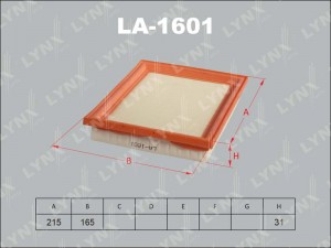 Фильтр воздушный LA-1601 LYNXAUTO