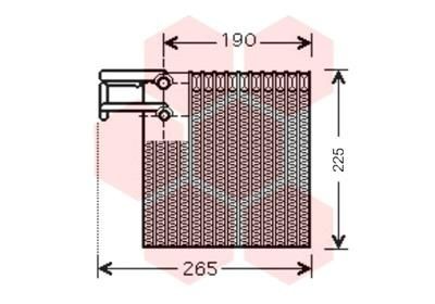 Испаритель, кондиционер 1300V257 VAN WEZEL