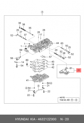 Фильтр масляный двигателя 46321-2Z000 HYUNDAI KIA