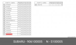 Подшипник ступицы колеса 906100005 SUBARU