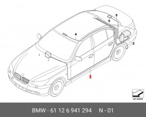 Провод антенны 61 12 6 941 294 BMW