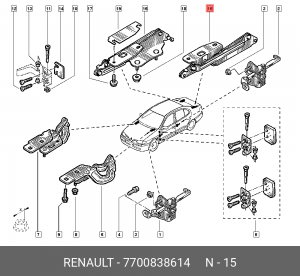 Деталь 7700838614 RENAULT