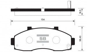 Колодки тормозные дисковые SP1091 SANGSIN