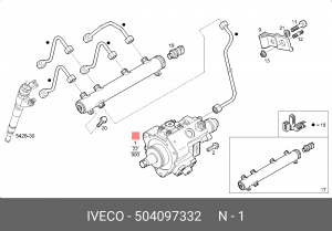 Насос высокого давления 504097332 IVECO