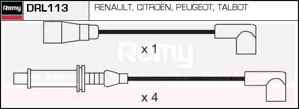 Ккомплект проводов зажигания DRL113 DELCO REMY