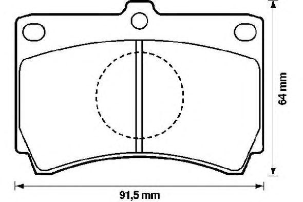 Комплект тормозных колодок, диско 572143B BENDIX JURID