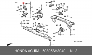 Подвеска, двигатель 50805SH3040 HONDA