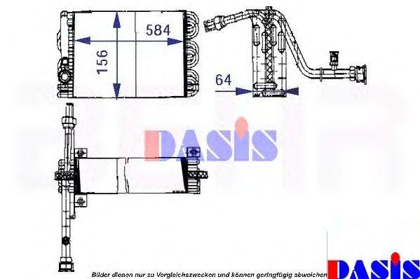 Испаритель, кондиционер 820690N AKS DASIS